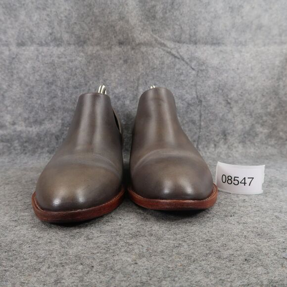 Fortress of Inca Shoes Womens 38 Bootie Madeline Leather Grey Slip On Block Heel - Picture 3 of 15